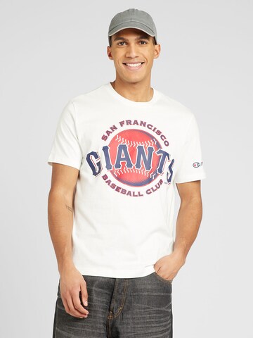 T-Shirt Champion Authentic Athletic Apparel en blanc : devant