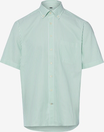 Fit confort Chemise Nils Sundström en vert : devant