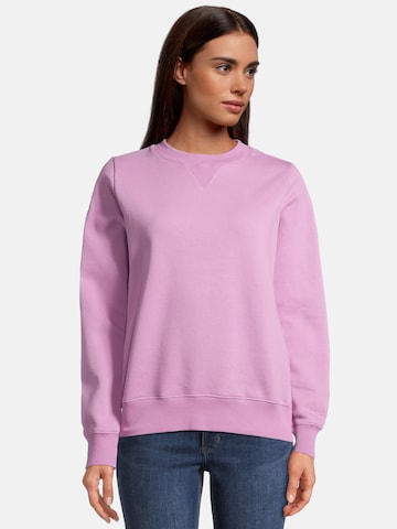 Sweat-shirt 'RABHAHN - UNI' salzhaut en violet : devant