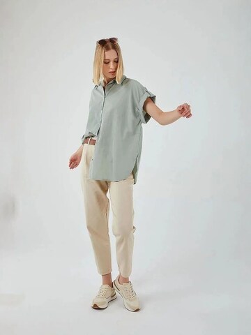 MixRay - Camisa oversized em verde