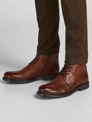 JACK & JONES Veterboots 'SHELBY' in Bruin