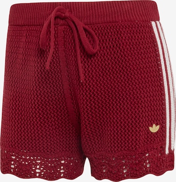 Regular Pantalon 'Resort' ADIDAS ORIGINALS en rouge : devant