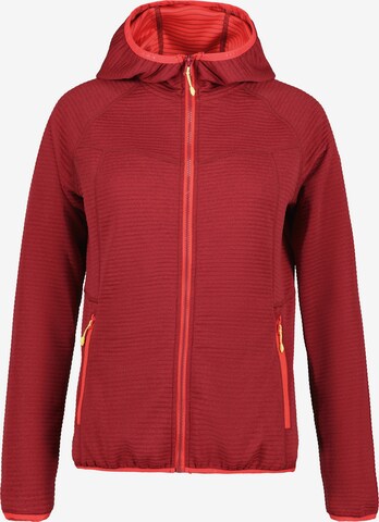 ICEPEAK Bluza rozpinana sportowa 'Berryville' w kolorze czerwony: przód