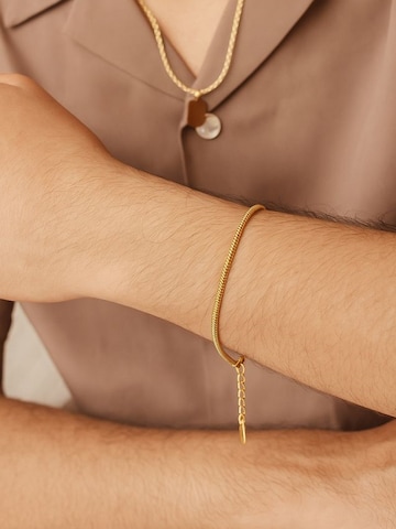 Hey Happiness Armband 'Snake Wave' in Gold