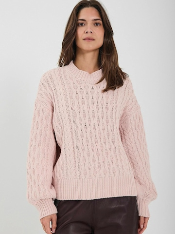 NORR Trui ' Vigga ' in Roze: voorkant