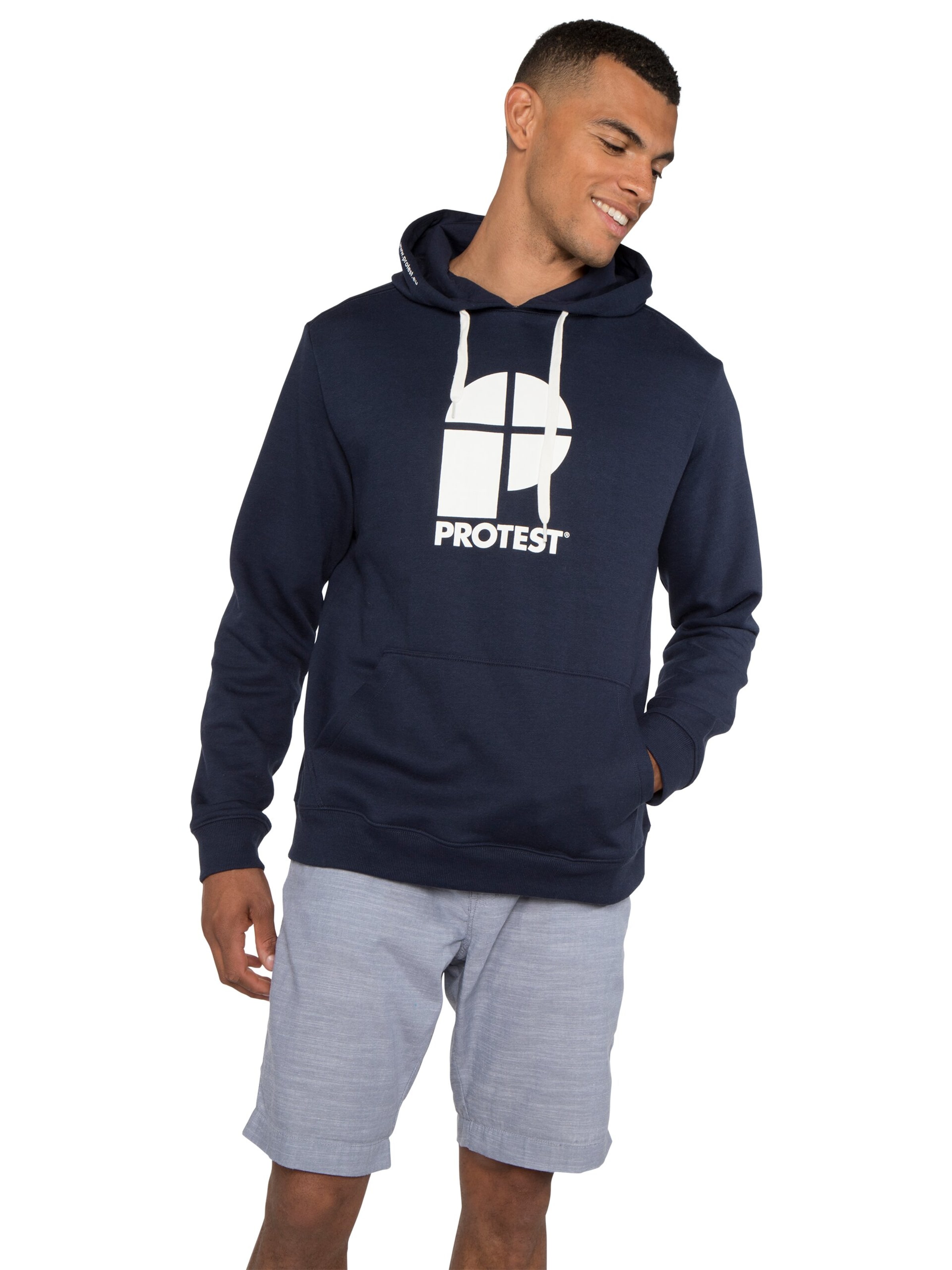 PROTEST Pullover 'CLASSIC LOGO HOODY'‌‌ in Blau: Vorderseite
