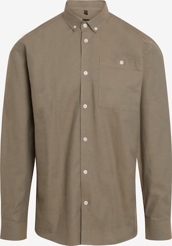 BRUUNS BAZAAR Regular fit Button Up Shirt 'Cash Laurent' in Green: front