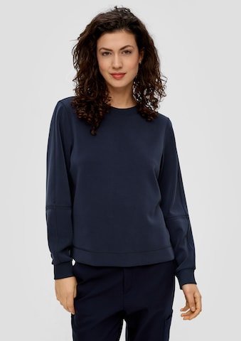 s.Oliver Sweatshirt in Blauw: voorkant