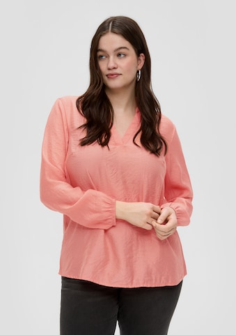 QS Blouse in Oranje: voorkant