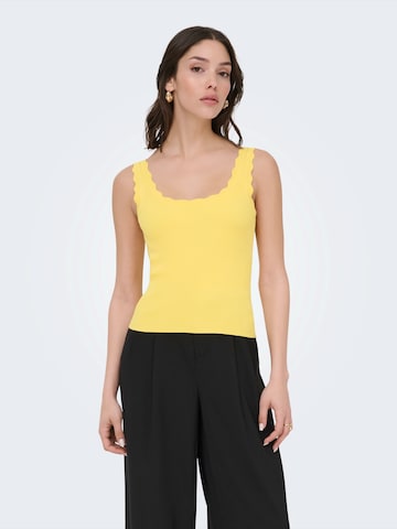 JDY Knitted top 'JDYNANNA' in Yellow: front