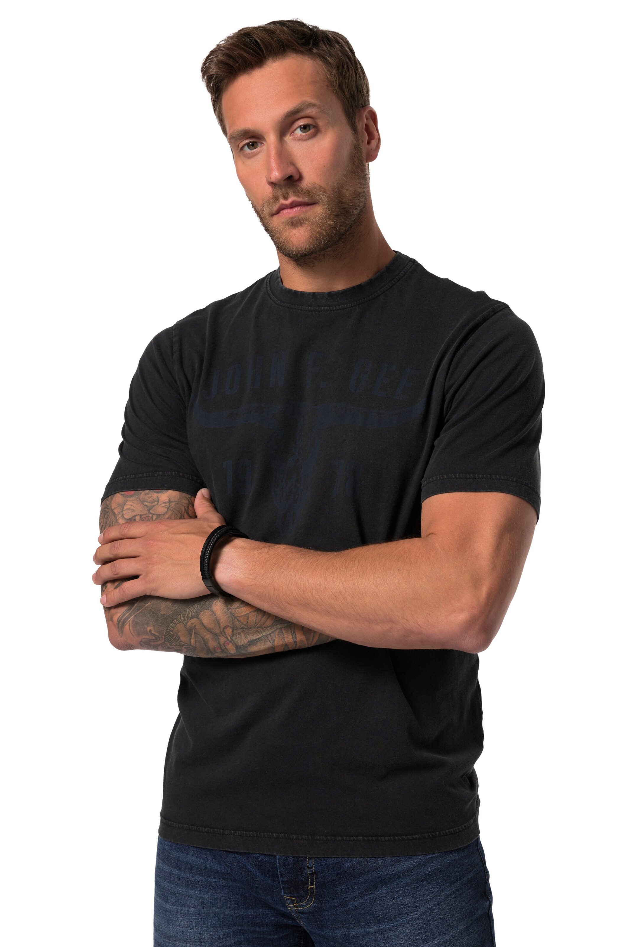 JP1880 T-Shirt in Schwarz