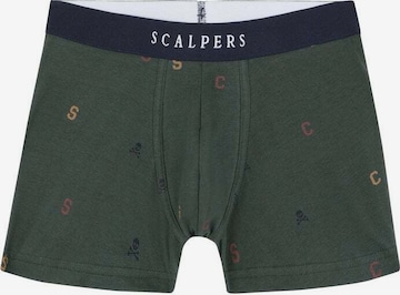 Scalpers Boxershorts in Groen: voorkant