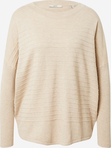 ESPRIT - Jersey en beige: frente