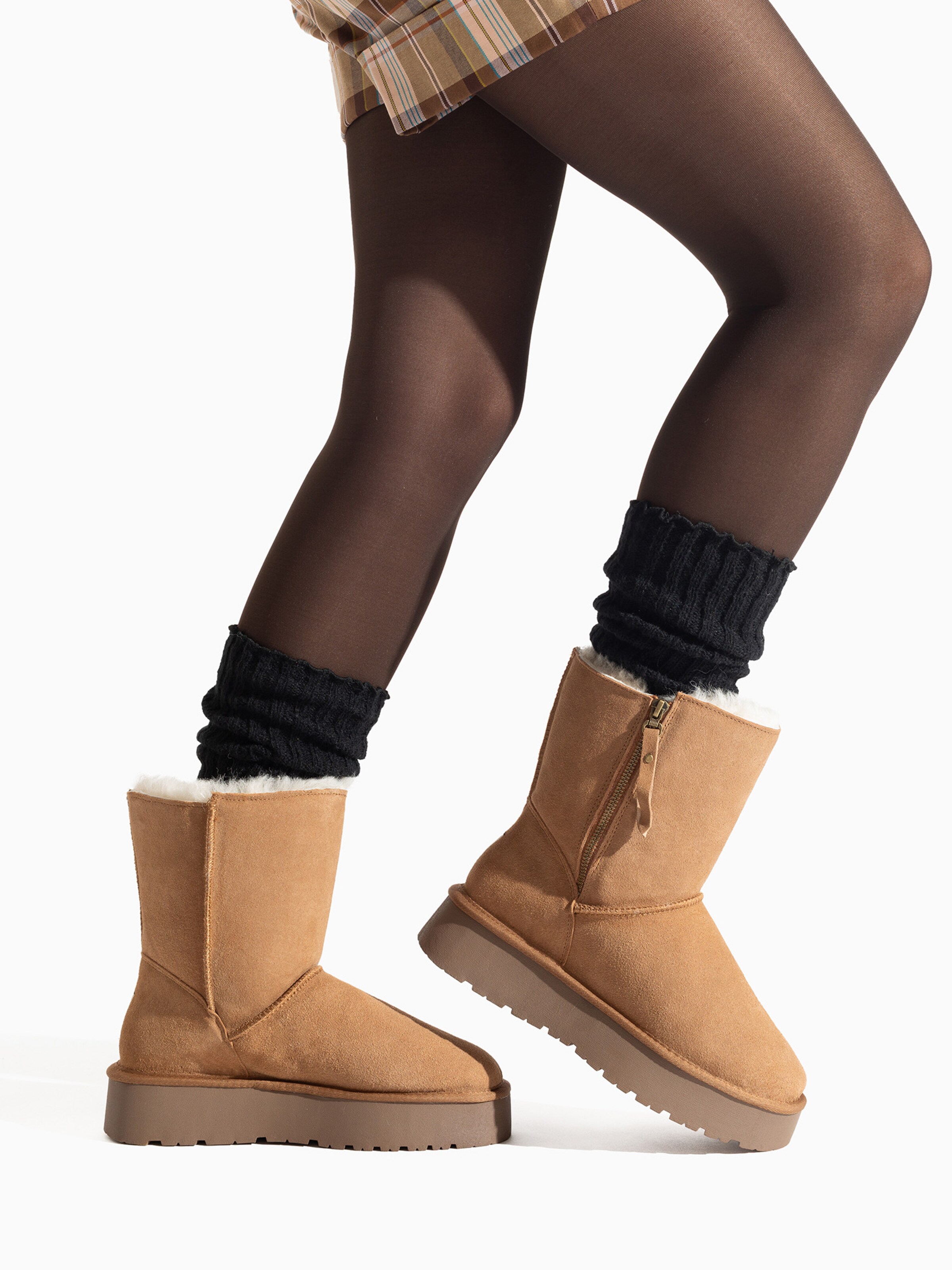 Gooce Boots 'TEMPE' in Braun: Vorderseite