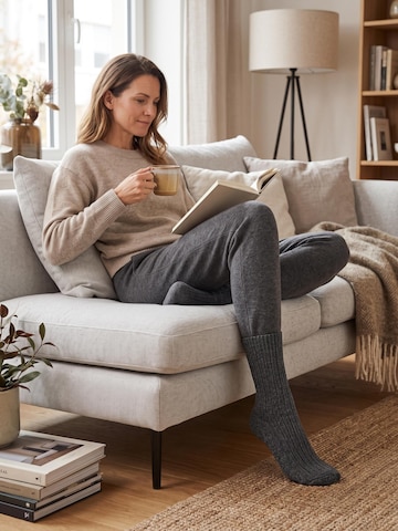 sockenkauf24 Sokken 'Norweger Wollsocken' in Grijs