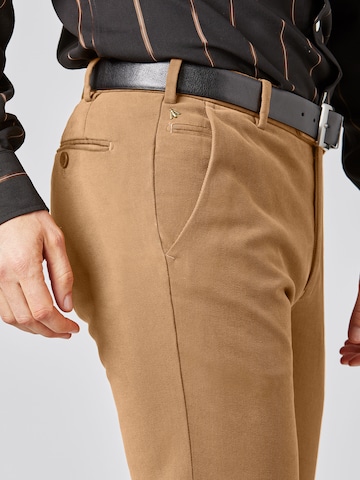 Regular Pantalon chino 'Bonn 2-8616' MEYER en marron