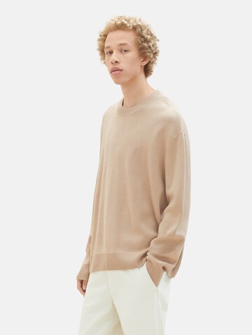 TOM TAILOR DENIM Pullover in Beige