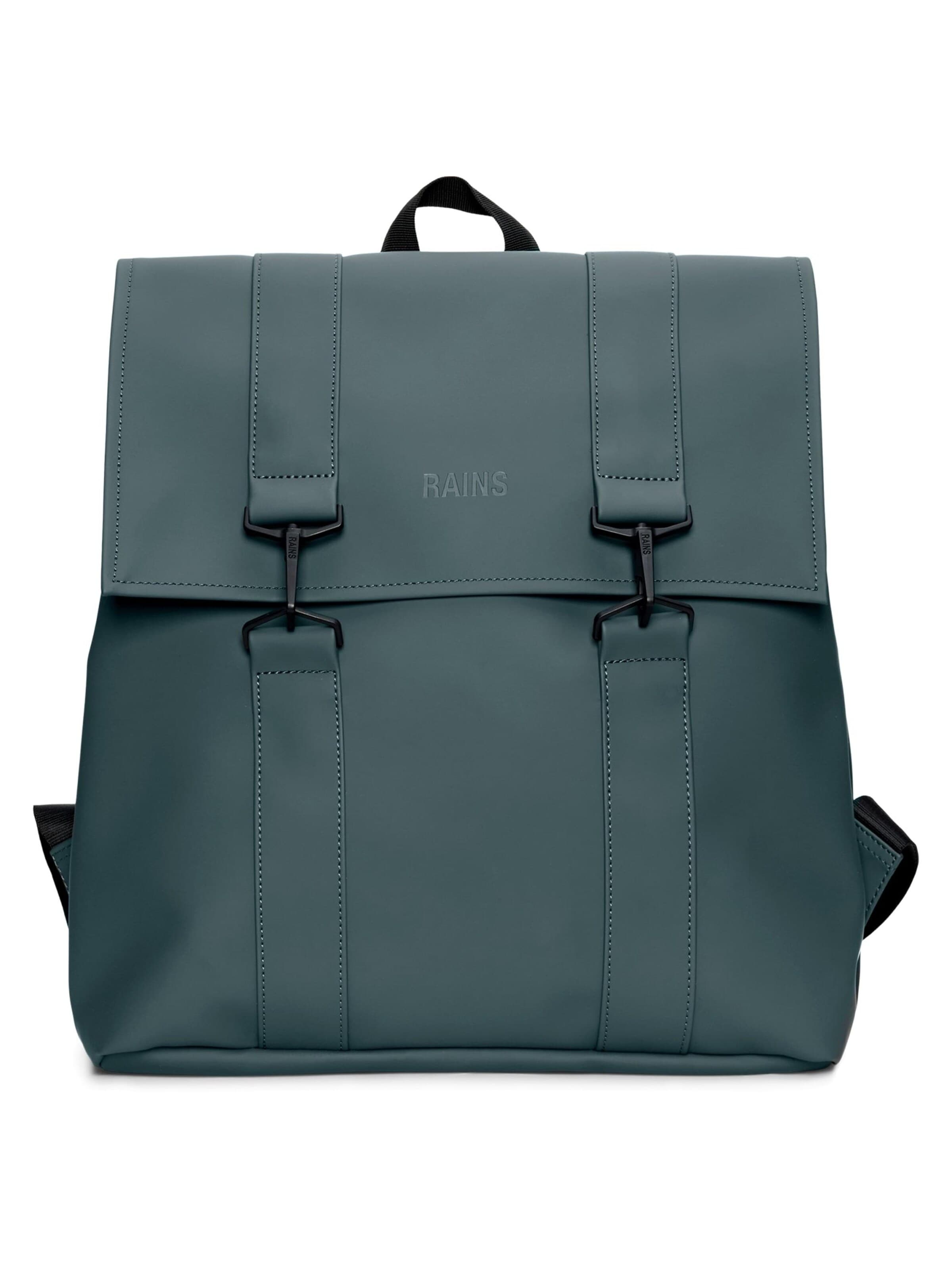 RAINS Backpack in Green: front