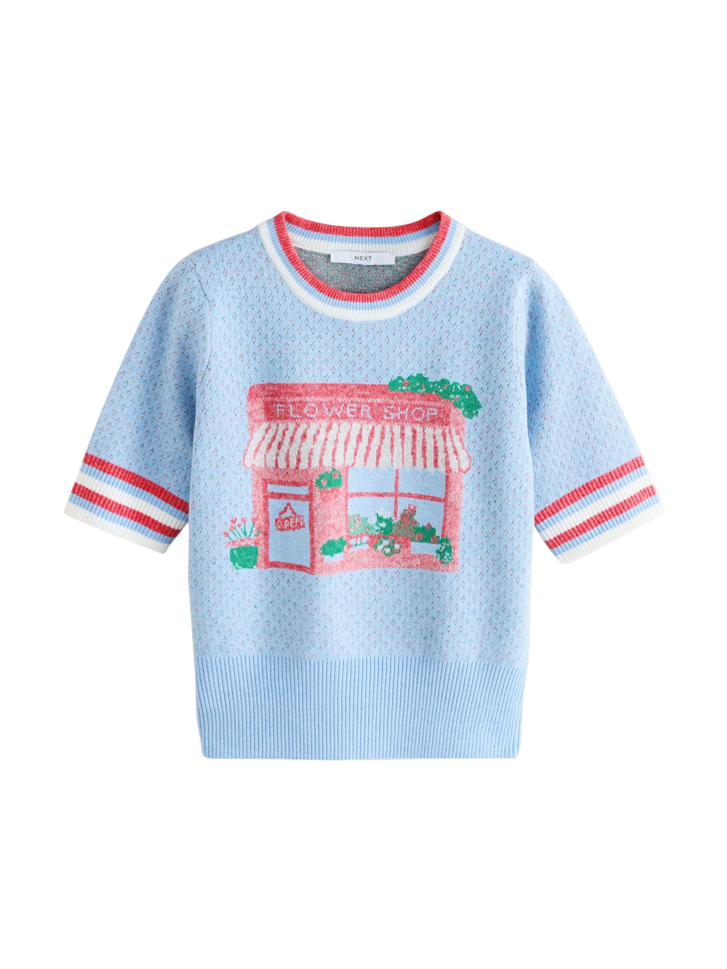 Next Pulover | modra barva: sprednja stran