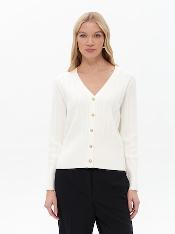 Passioni Knit Cardigan in Beige: front