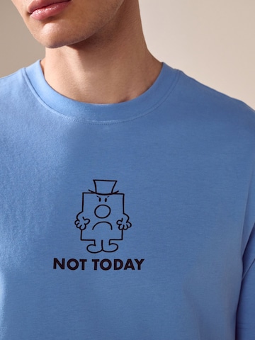 Next Lyhyt pyjama 'Grumpy' värissä sininen