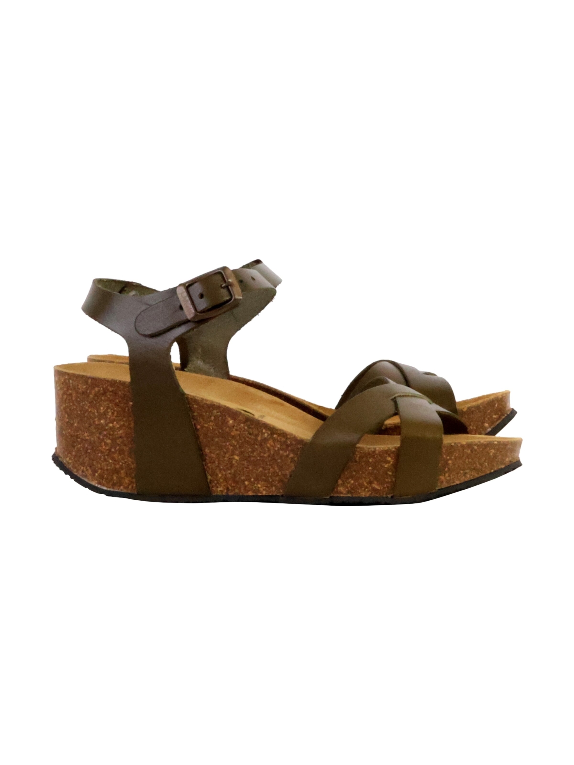 Plakton - Sandalias 'So Final Leder Keilsandalen' en marrón