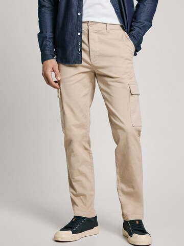 Slimfit Pantaloni cargo di Pepe Jeans in beige: frontale