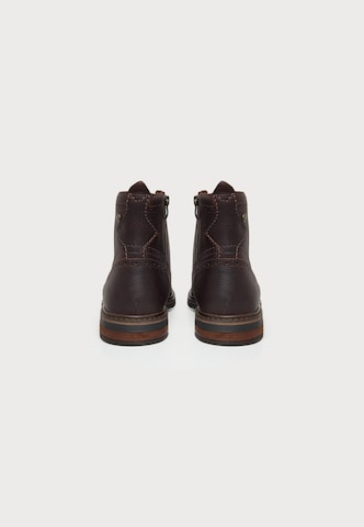 CLARKS - Botas com atacadores 'Newford' em castanho