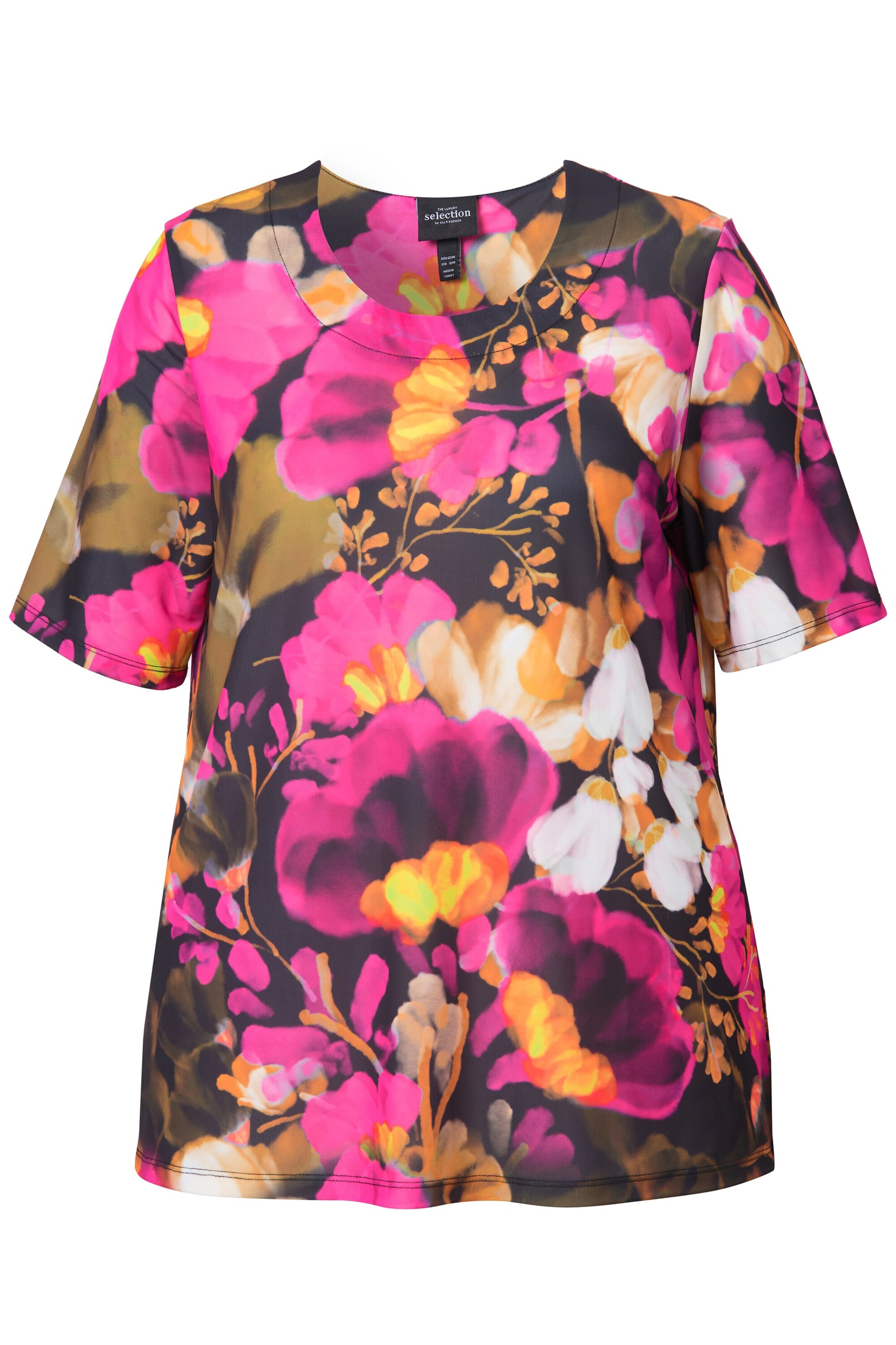 T-shirt Ulla Popken en mélange de couleurs : devant