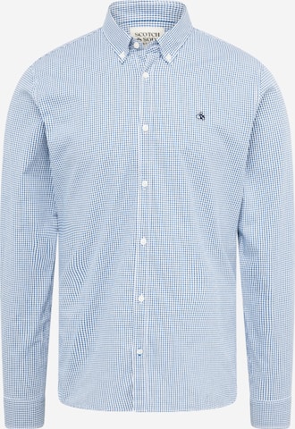 SCOTCH & SODA Slim fit Overhemd 'Essential' in Blauw: voorkant