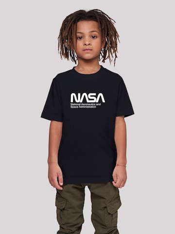 T-Shirt 'NASA Aeronautics And Space' F4NT4STIC en noir : devant