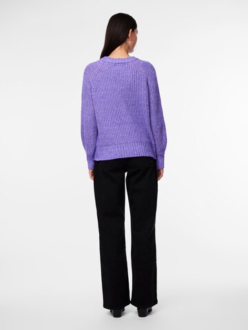 PIECES Sweater 'KATRIN' in Purple