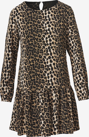 KOROSHI - Vestido em castanho: frente