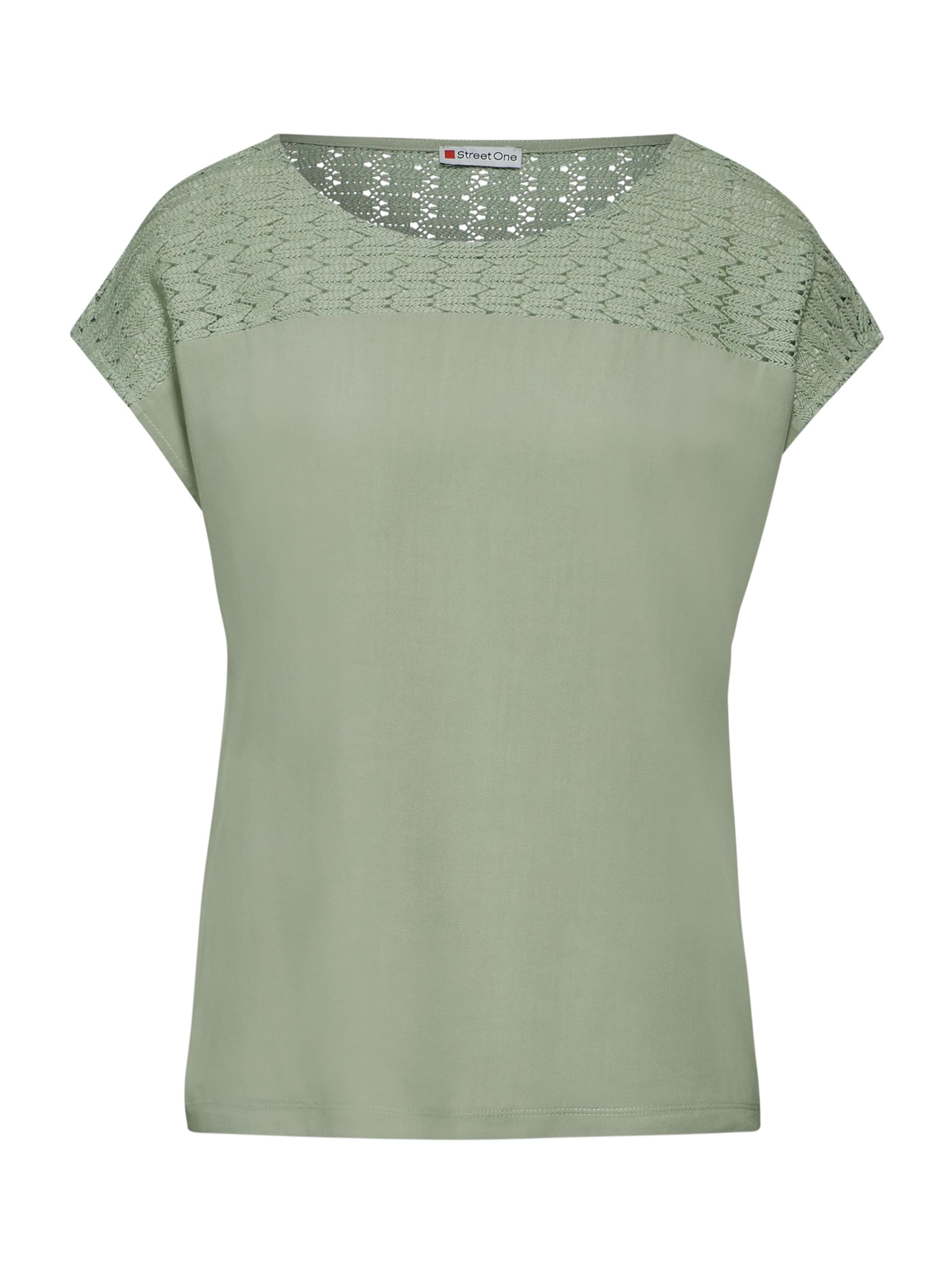 STREET ONE Тениска в зелено: отпред