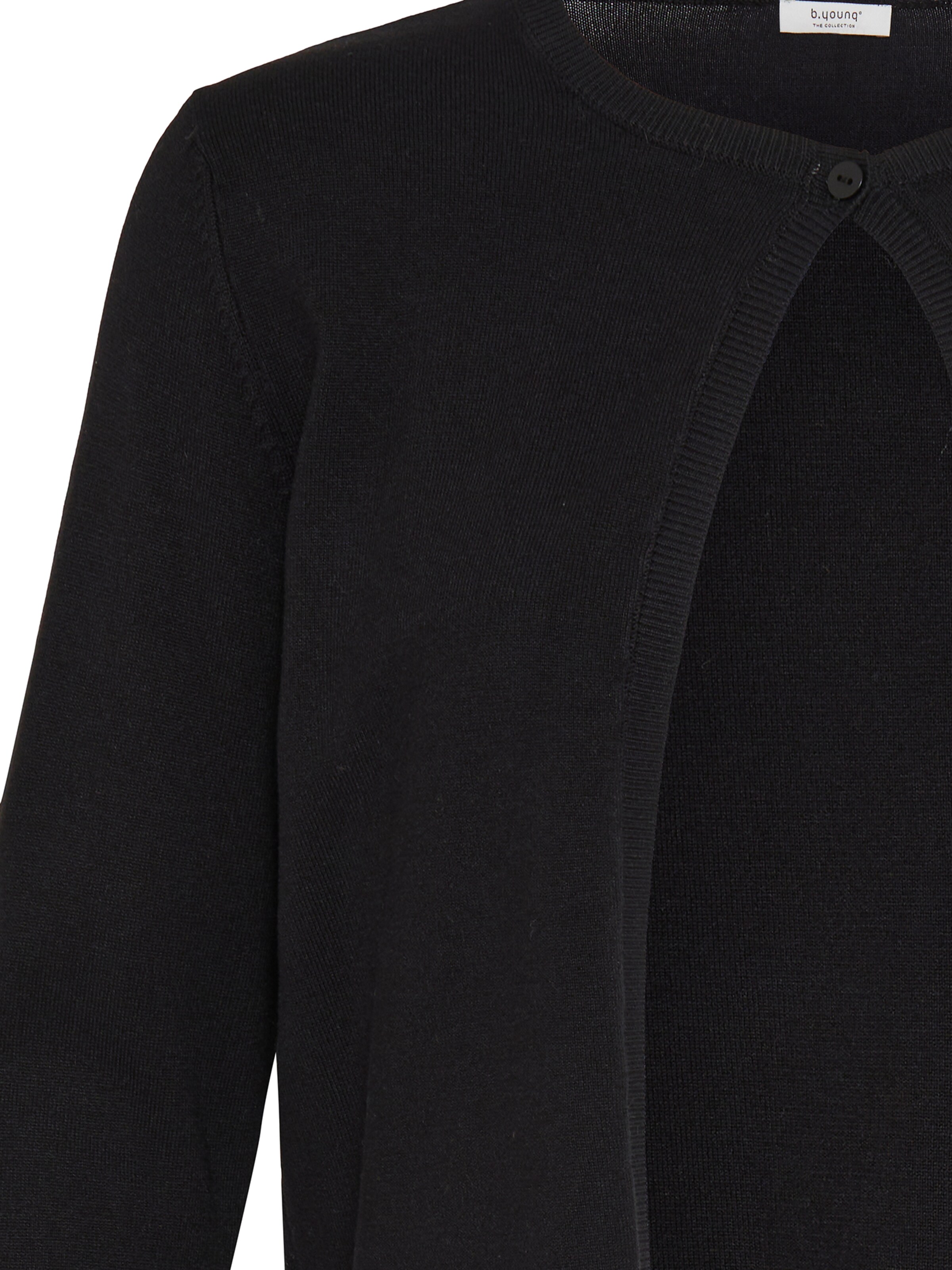 b.young Gebreid vest 'BYMMORLA' in Zwart