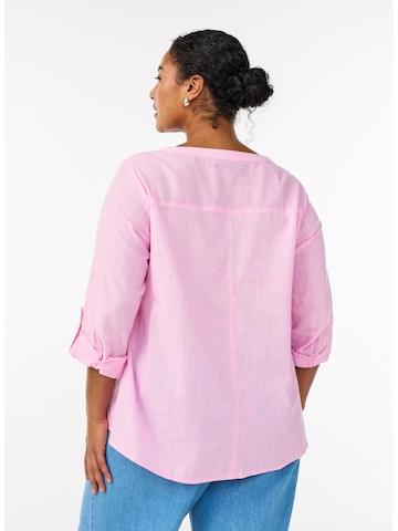 Zizzi Bluse 'CANANNA' in Pink