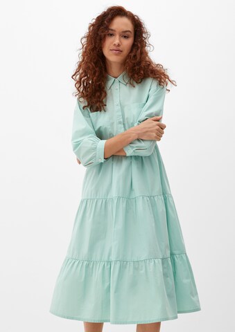 Robe-chemise QS en bleu : devant