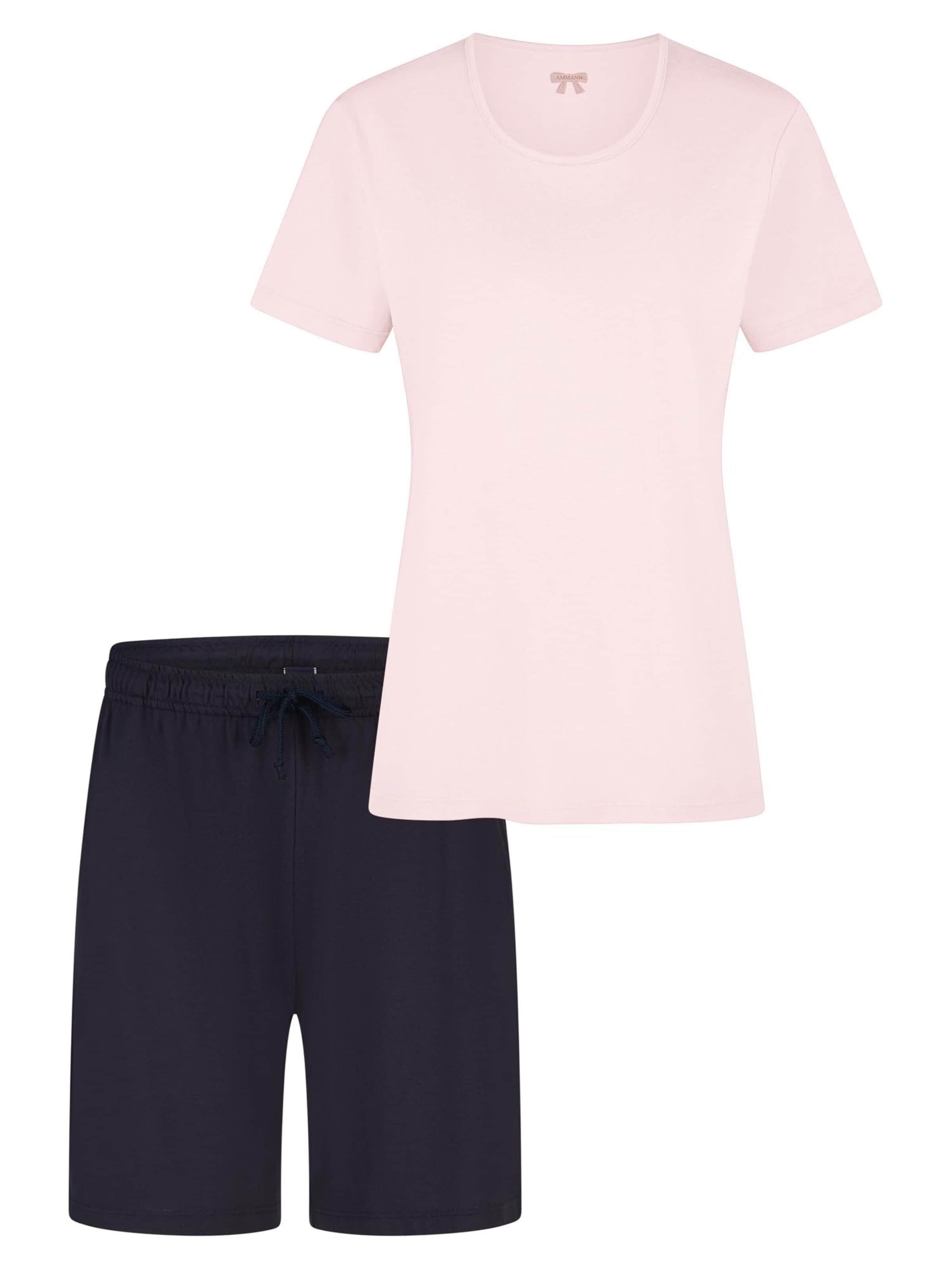 Ammann Pajama 'Mix & Match' in Pink: front