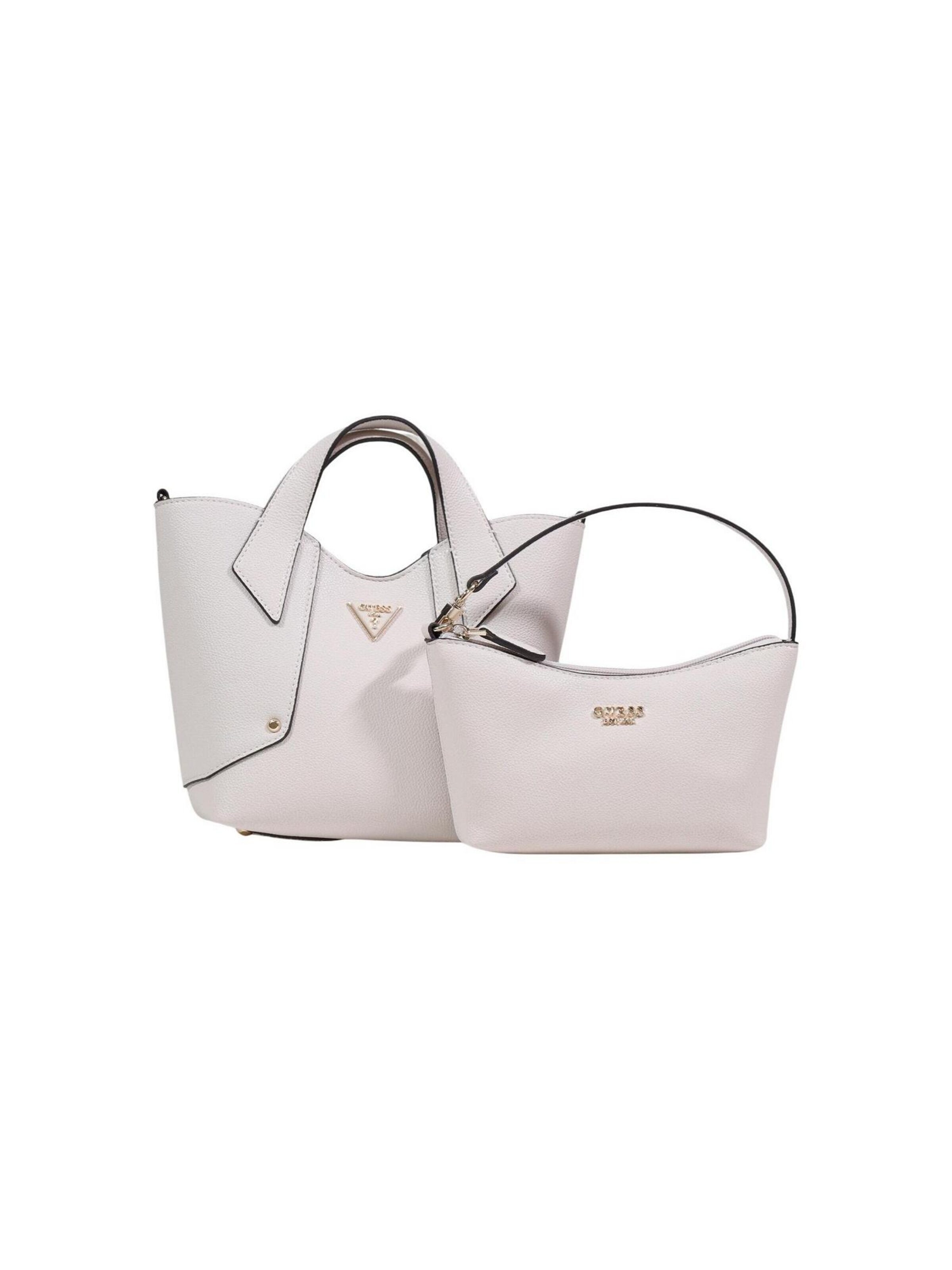 Borsa a spalla 'DARCY MINI TOTE HWBG99 14750' di GUESS in bianco