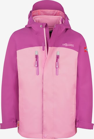TROLLKIDS Outdoor jacket in Purple: front