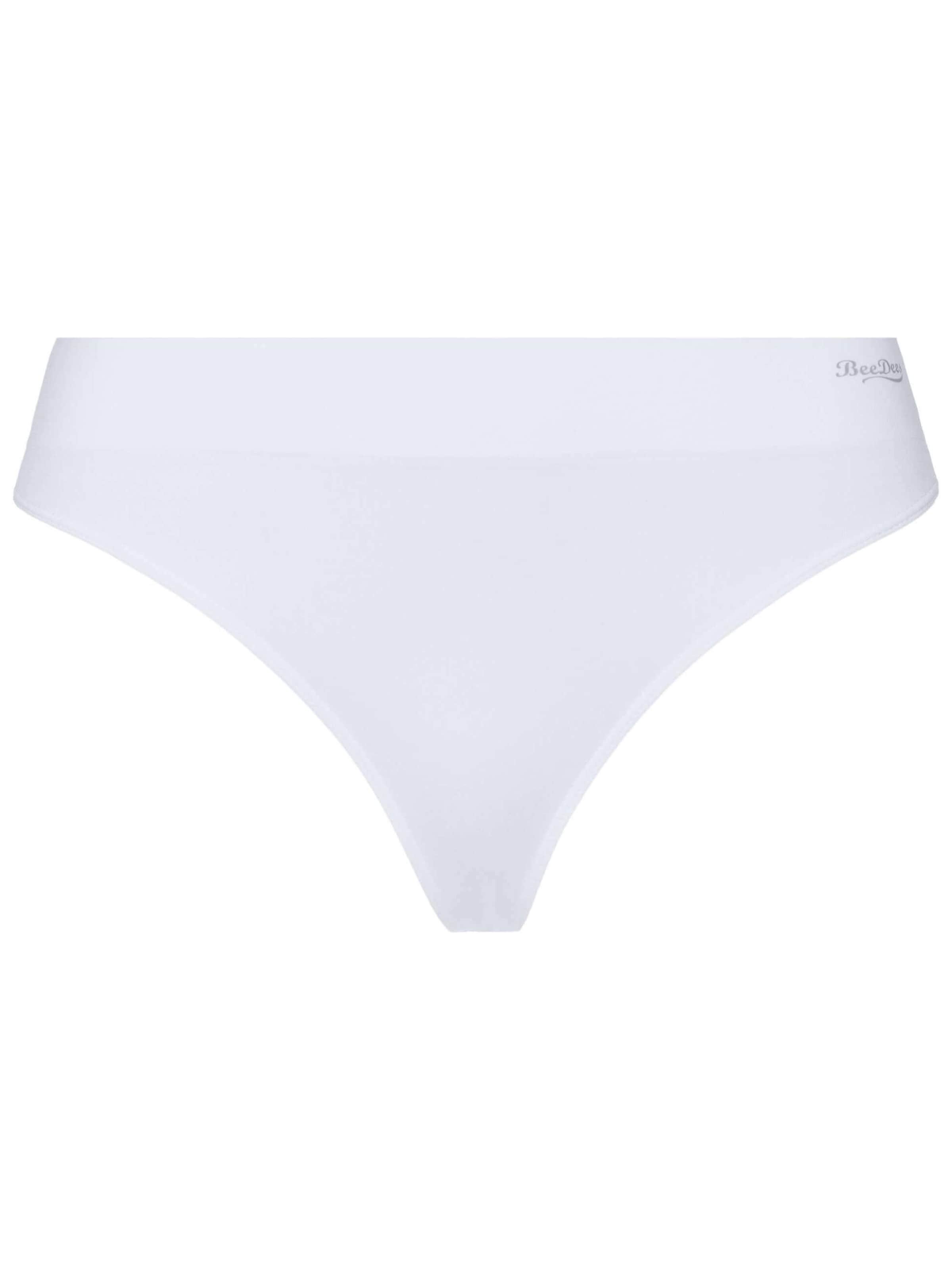 BeeDees Thong 'Boxer-String Comfee String' in White: front