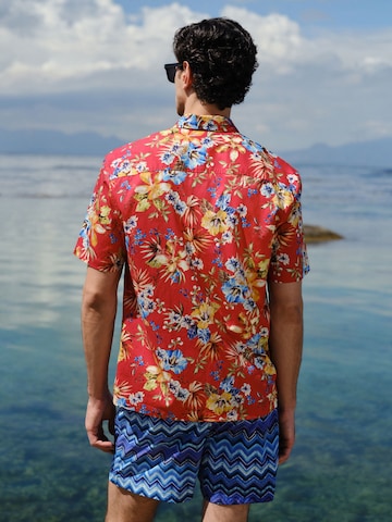 Next Regular Fit Hemd in Rot