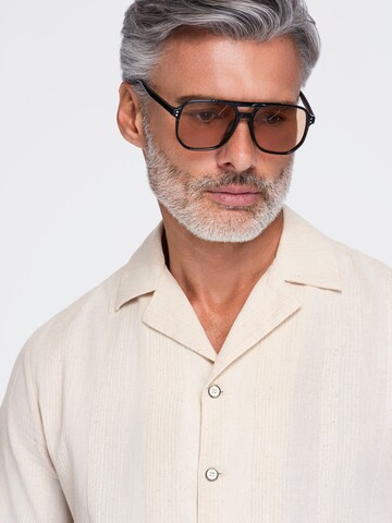 Ombre Regular fit Overhemd in Beige