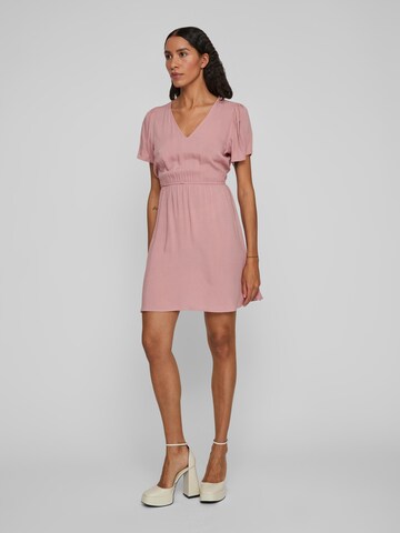 VILA Letné šaty 'Trine' - ružová: predná strana
