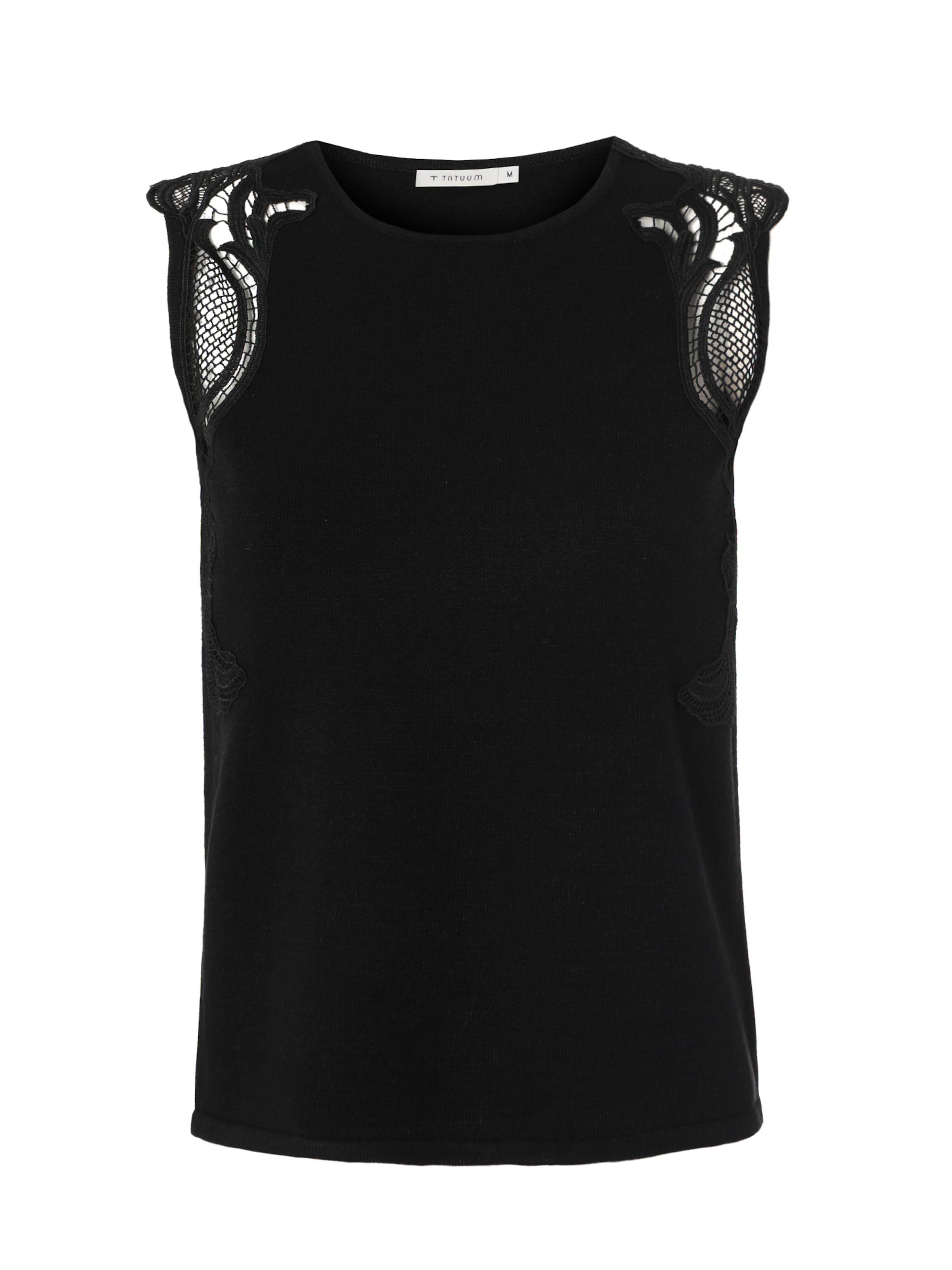 Pullover 'Lanera' di TATUUM in nero: frontale