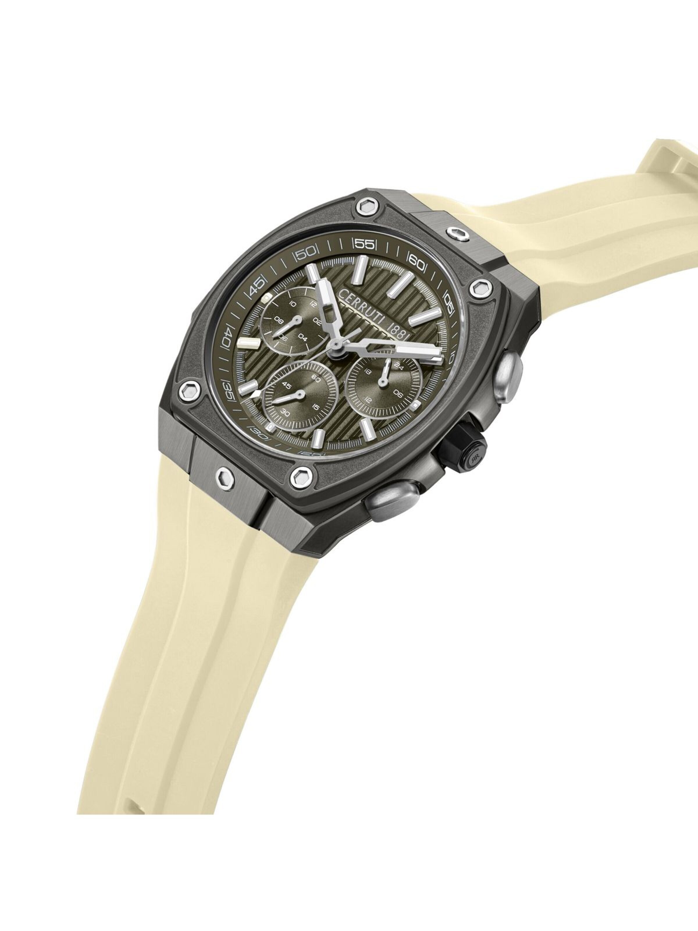 Montre à affichage analogique CERRUTI 1881 en beige