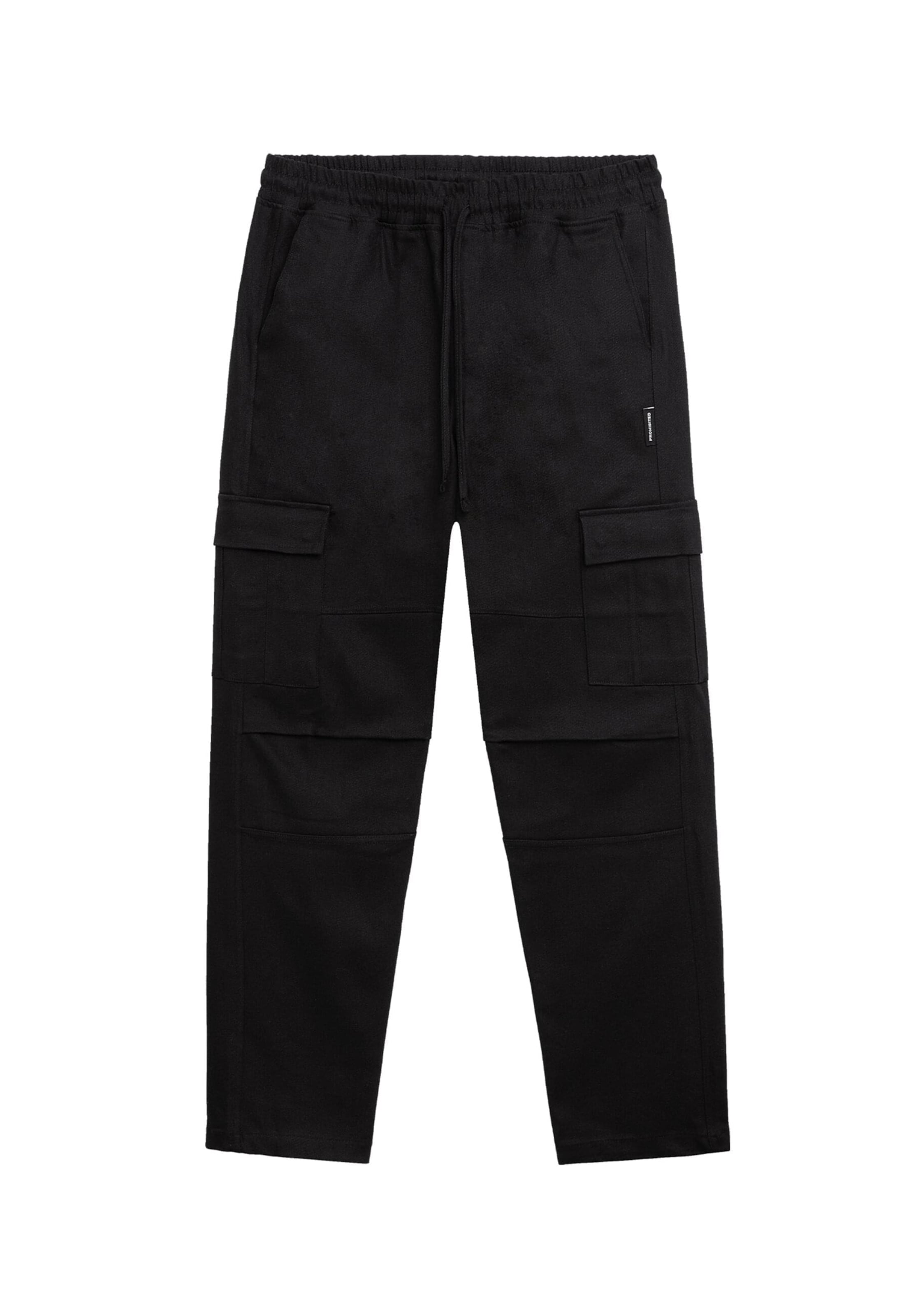 Prohibited Avar lõige Klapptaskutega püksid, värv must: eest vaates