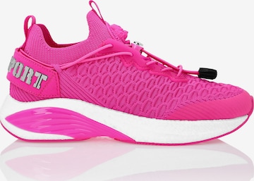 Plein Sport Sneakers laag in Roze: voorkant