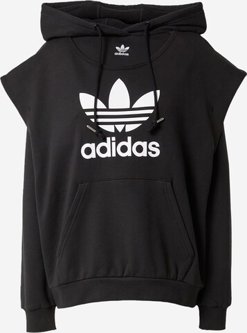 Bluză de molton 'Always Original Trefoil' de la ADIDAS ORIGINALS pe negru: față