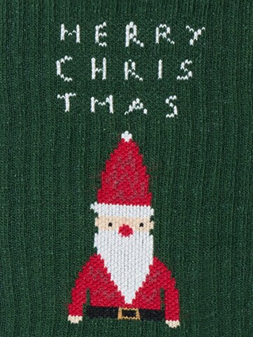 Von Jungfeld Socks 'Tennis Weihnachtsmotive' in Green